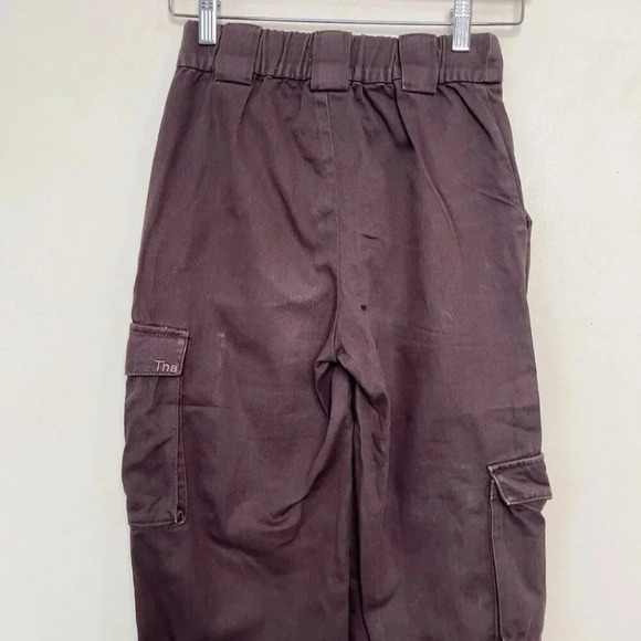 Aritzia Tna Womens XXS Cotton Brown Twill Cargo Pant - Picture 9 of 10